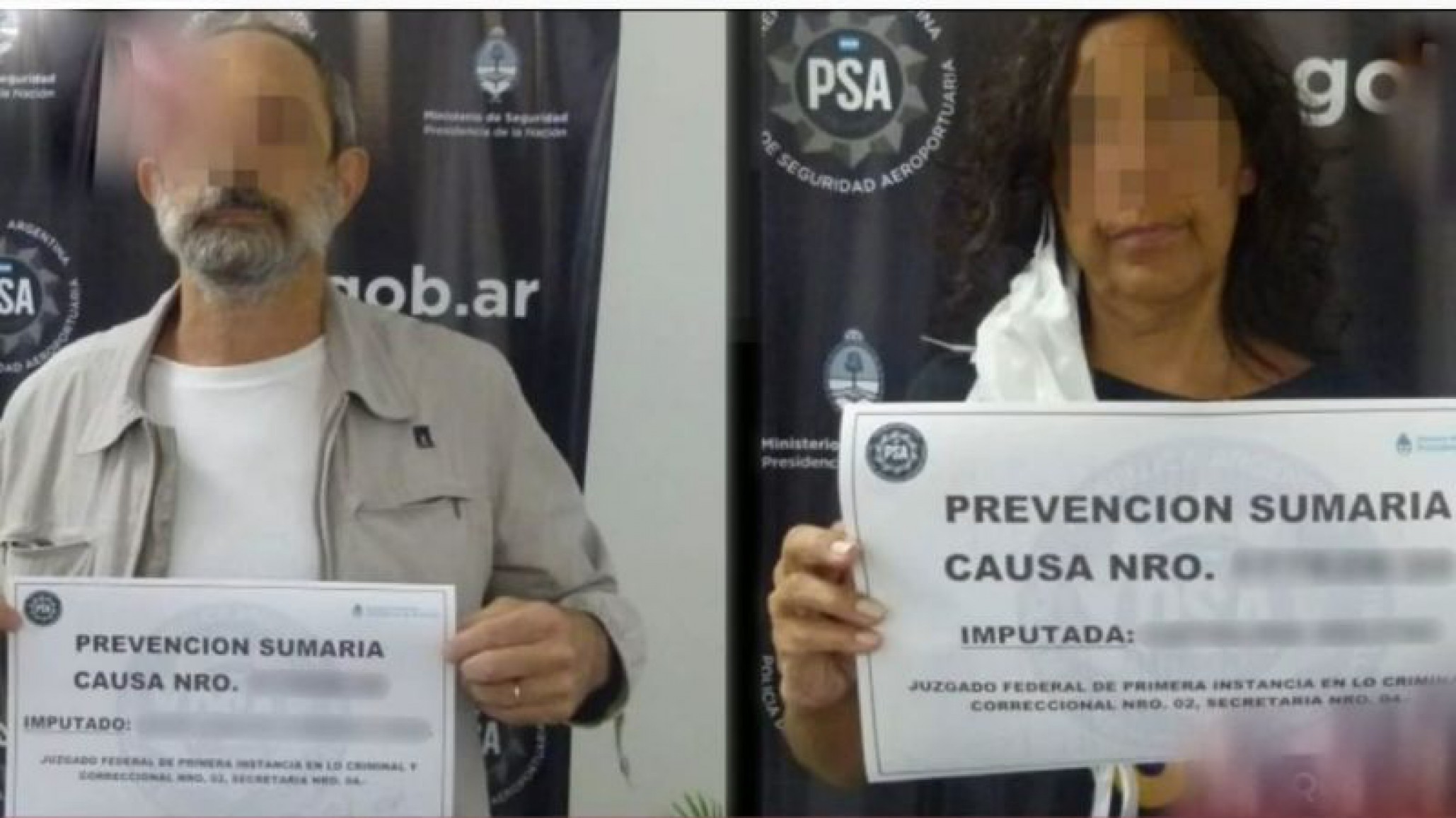 Una pareja llegó a Ezeiza, se negó a la cuarentena y escupió a la PSA, uno es docente