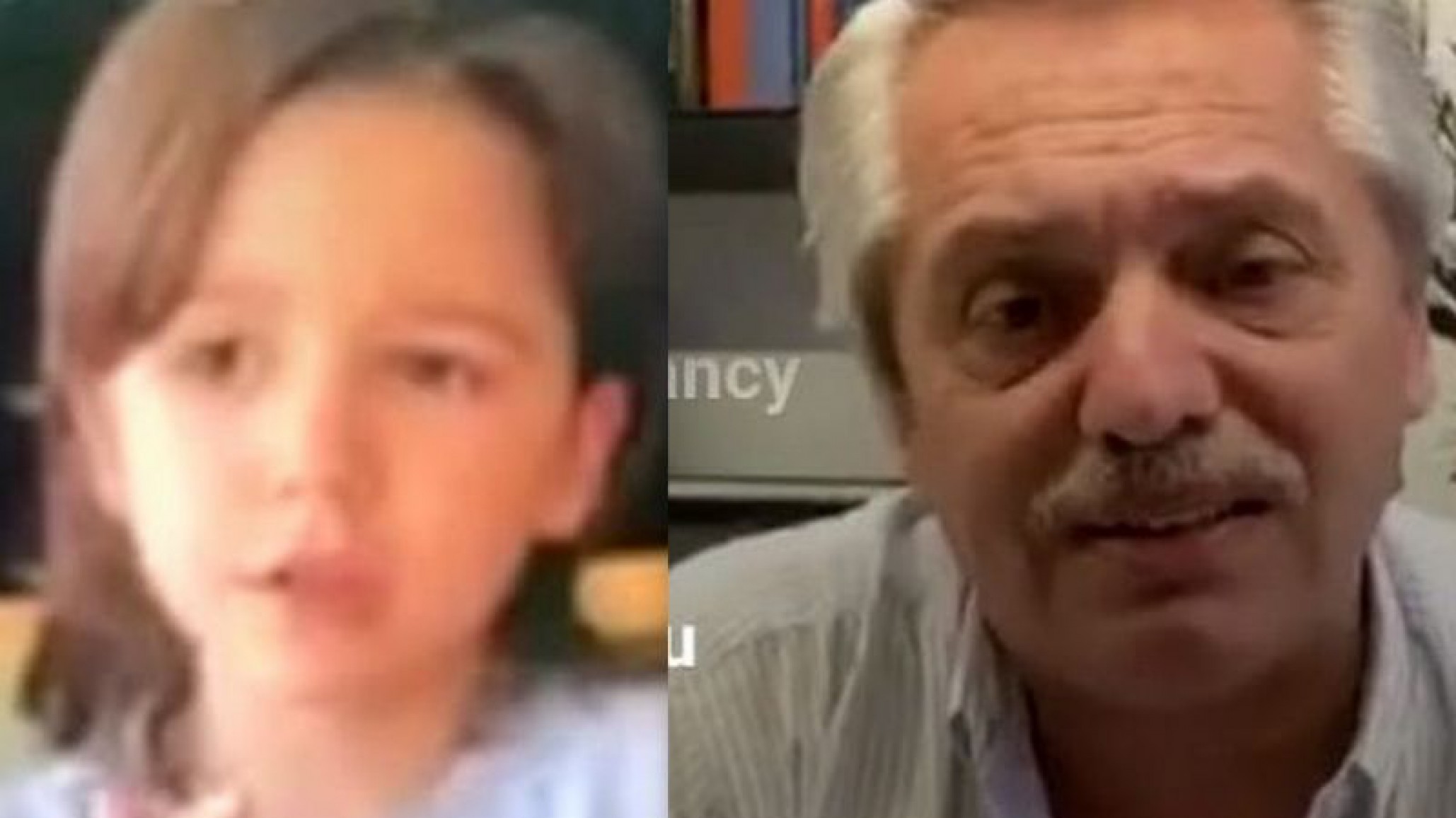 Alberto Fernández le dijo a Milo, el hijo de Residente “canto La Balsa para lavarme las manos”