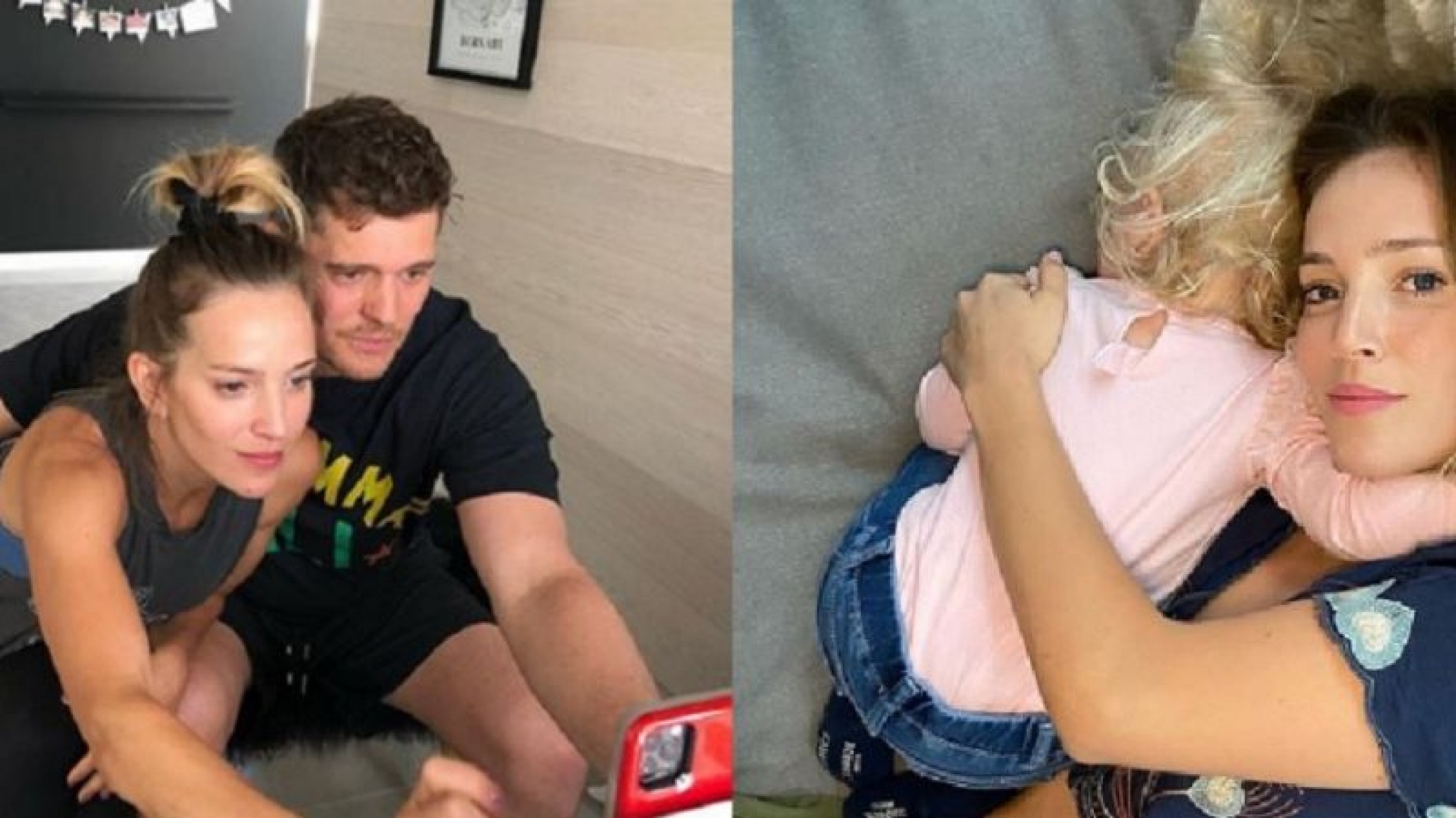 Luisana Lopilato y Michael Bublé presentaron a Vida, quien enterneció a todos