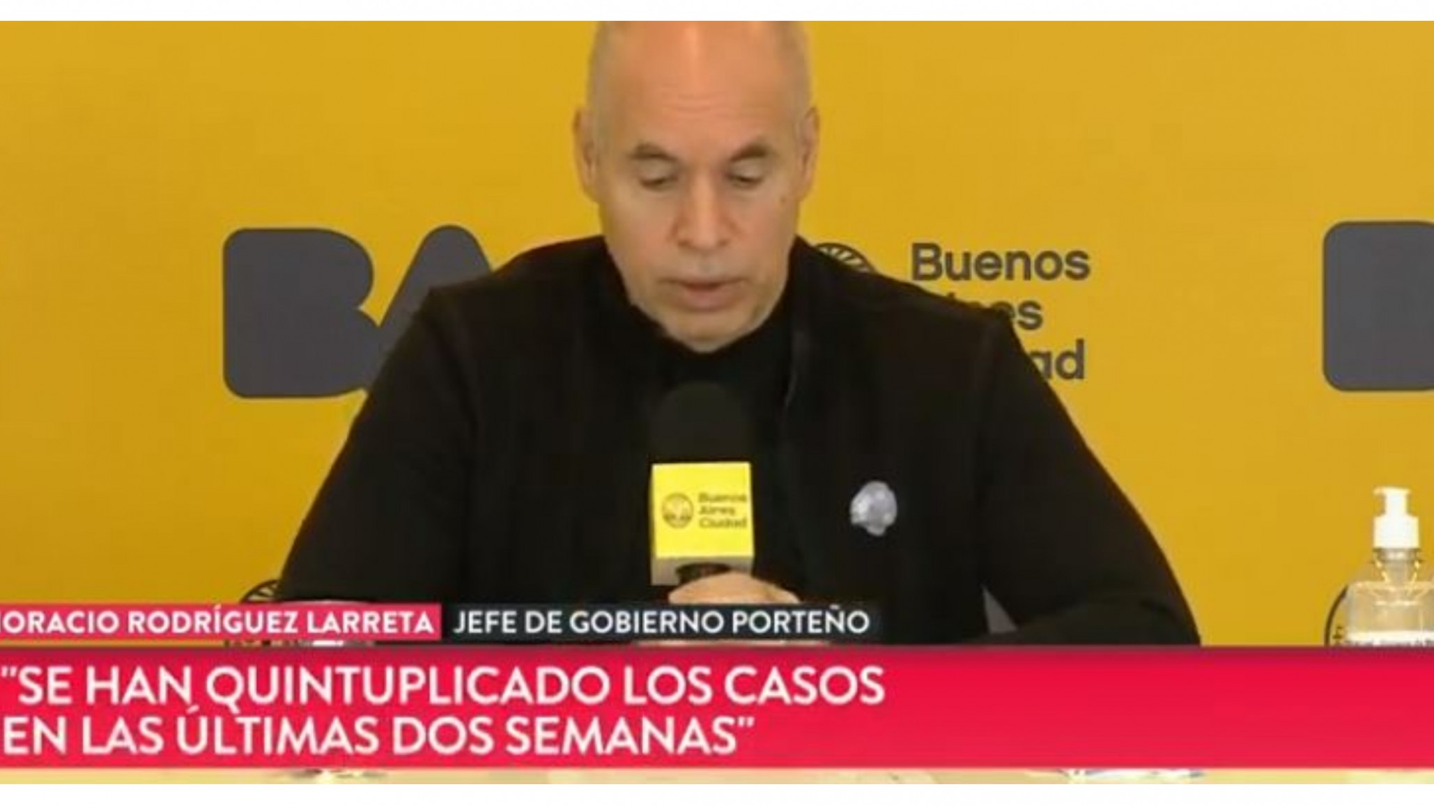 Horacio Larreta confirmó que ” se quintuplicaron los casos” y cerrarán comercios en zona de aglomeración
