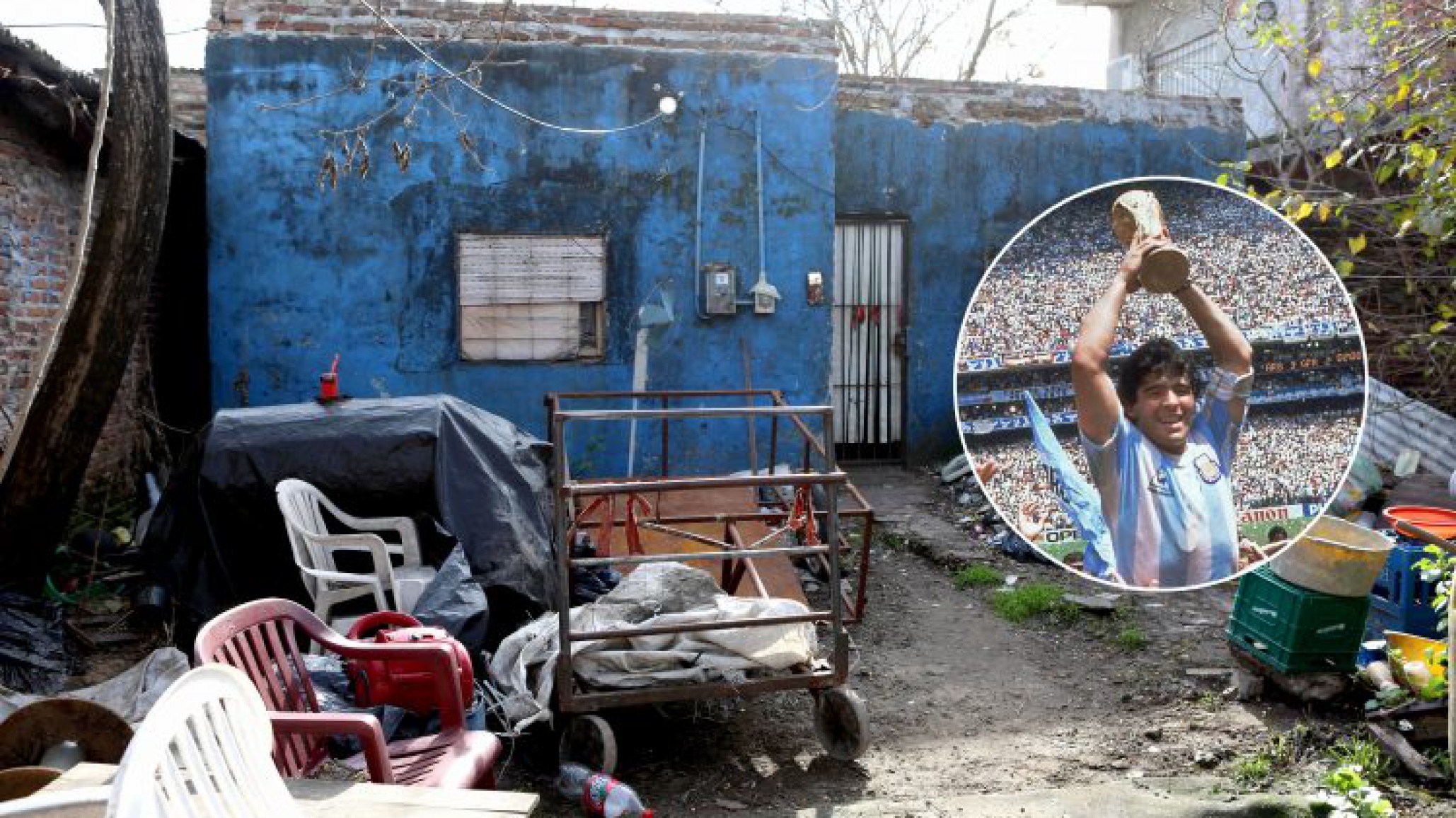 Maradona orgulloso con la iniciativa de Gimnasia en el barrio donde creció