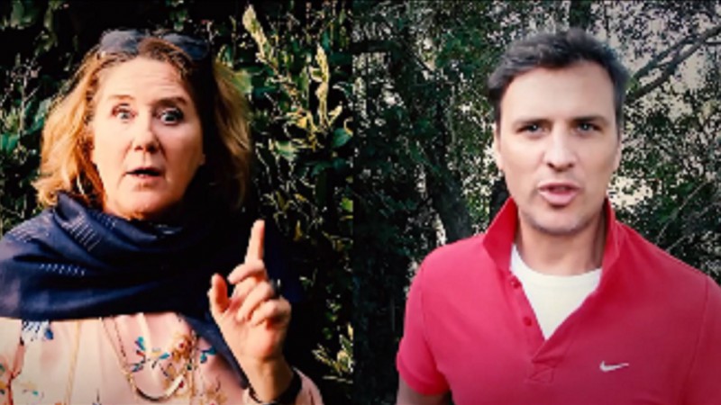 Verónica Llinás y Ezequiel Campa se unieron en un desopilante video