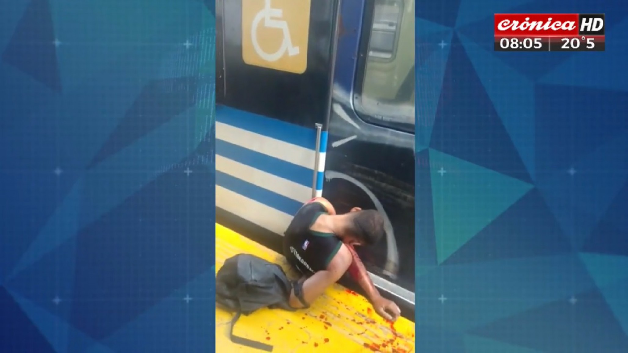 Delincuente casi muere aplastado tras robar en un tren