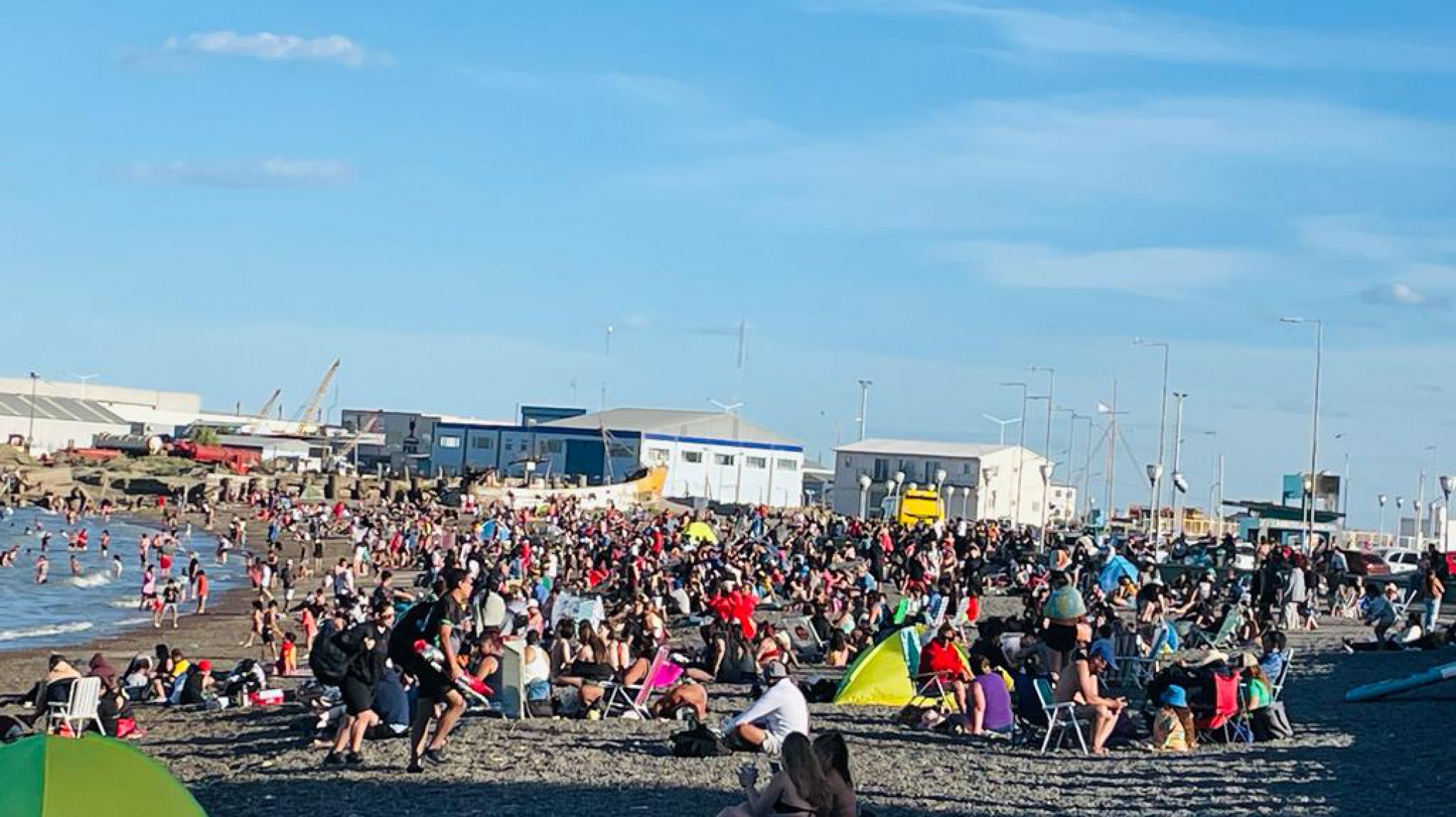 Una vez más la jornada invitó a aprovechar la playa