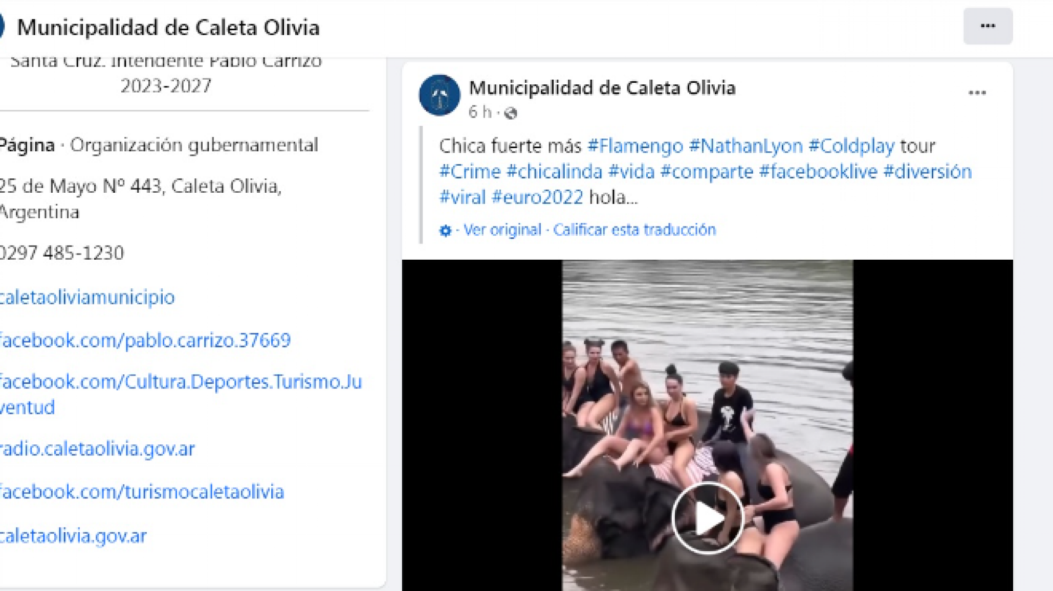 Escándalo en la Municipalidad de Caleta: posteo de imágenes eróticas en el Facebook oficial