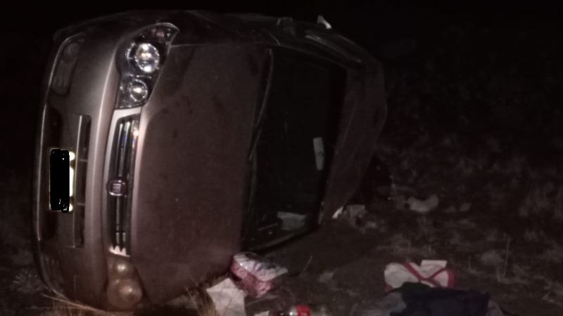 Vuelco fatal en Ruta 25: Dos mujeres fallecidas y dos heridos