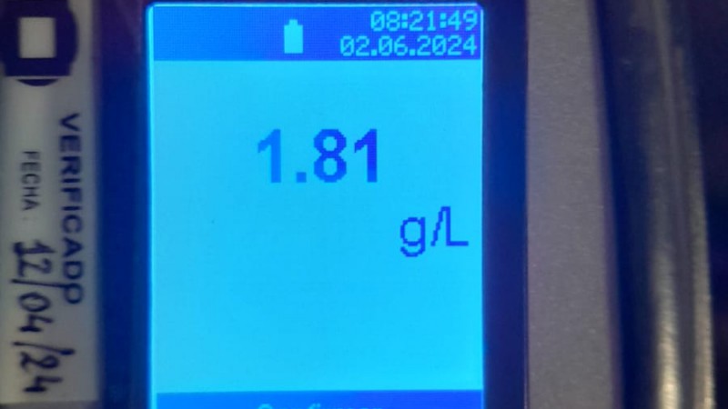 Conductor manejó alcoholizado y realizó maniobras imprudentes