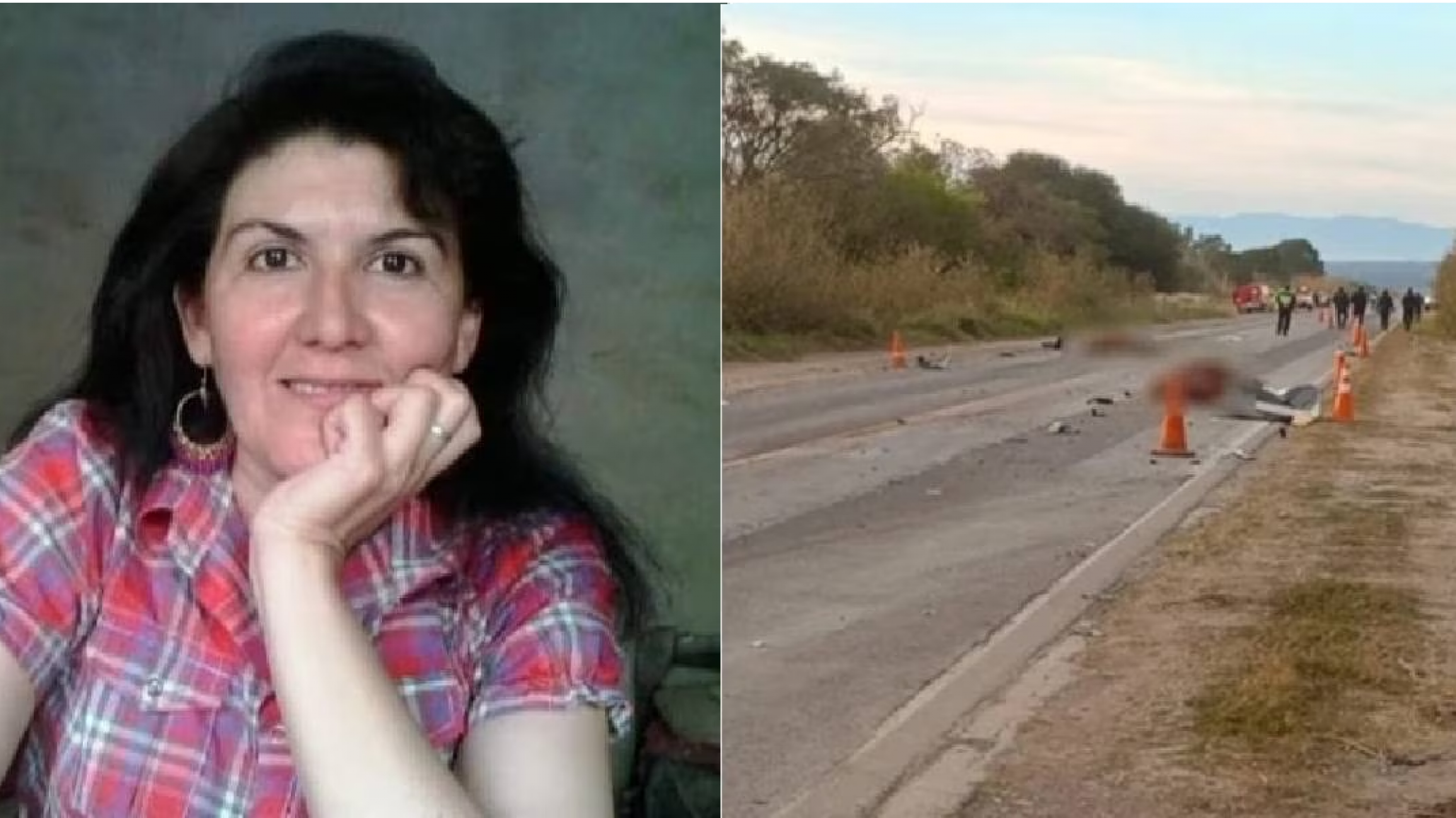 Una docente murió en un accidente tras impactar contra caballos sueltos