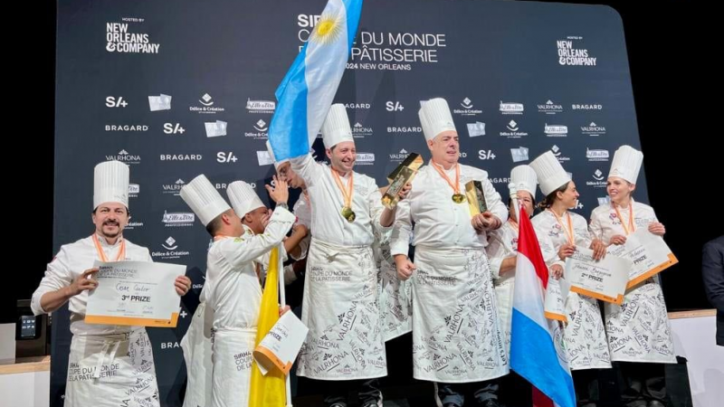 Argentina también conquistó la Copa América de Pastelería y se perfila para brillar en el Mundial