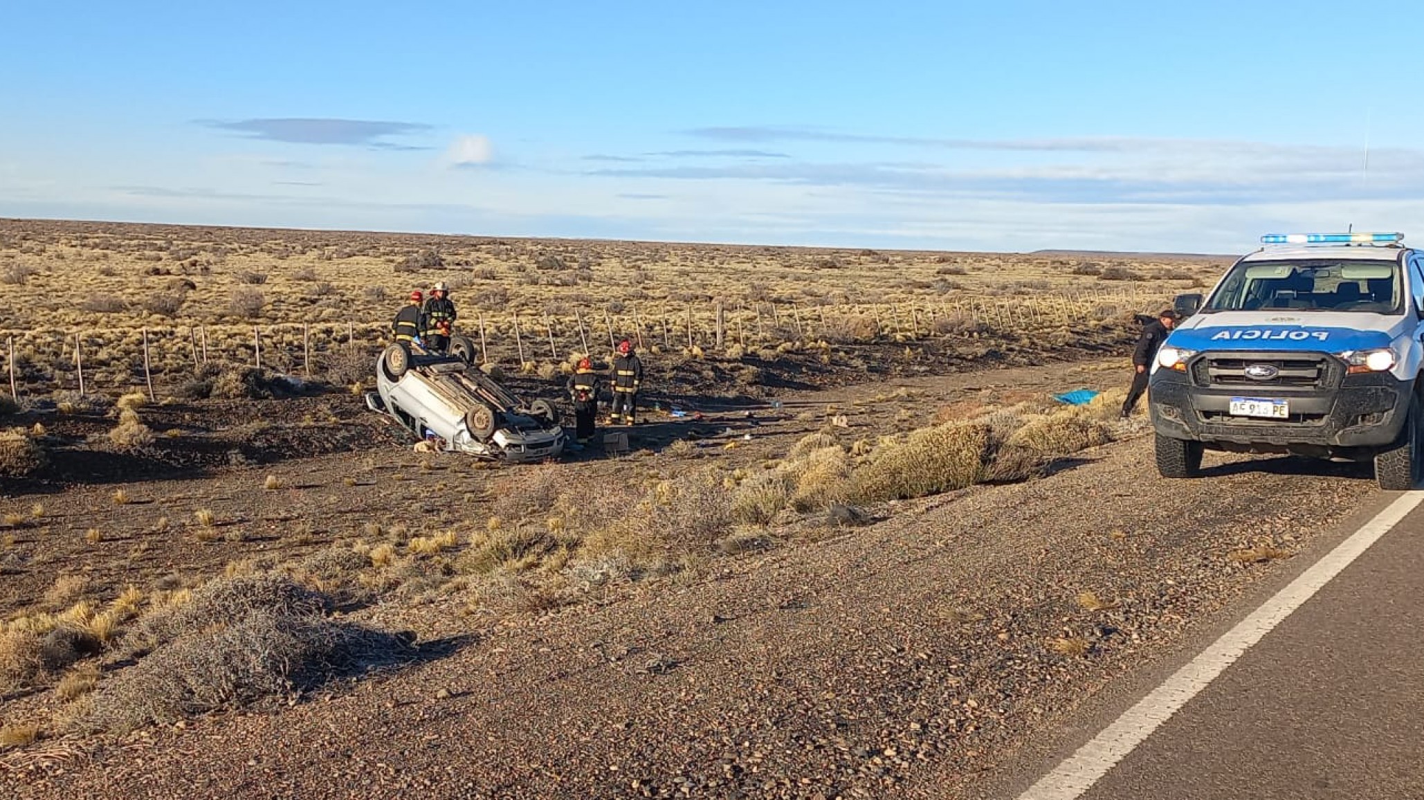 Accidente fatal en Ruta 40: Una mujer perdió la vida al ser despedida del auto