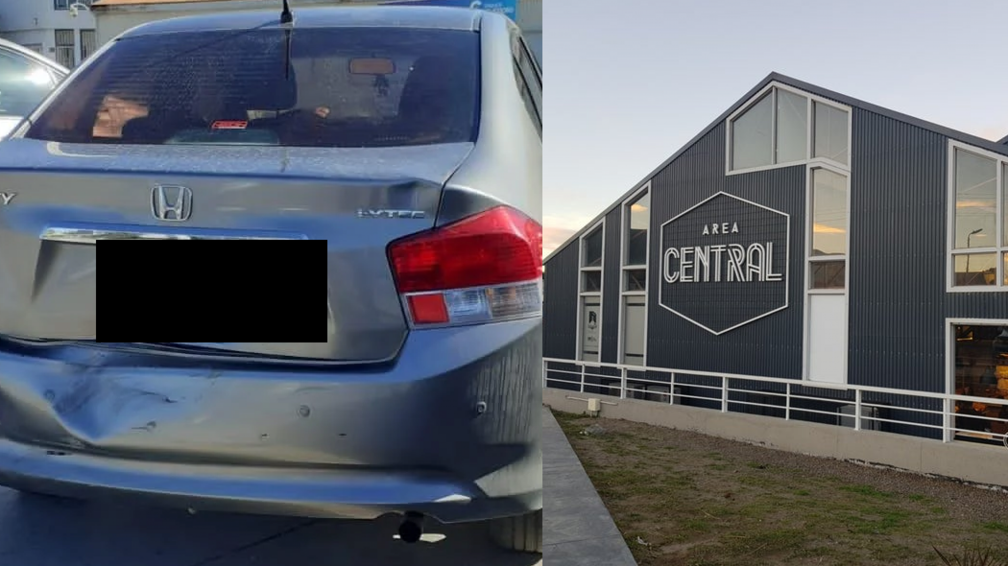 Busca al conductor que chocó su auto en Km. 3