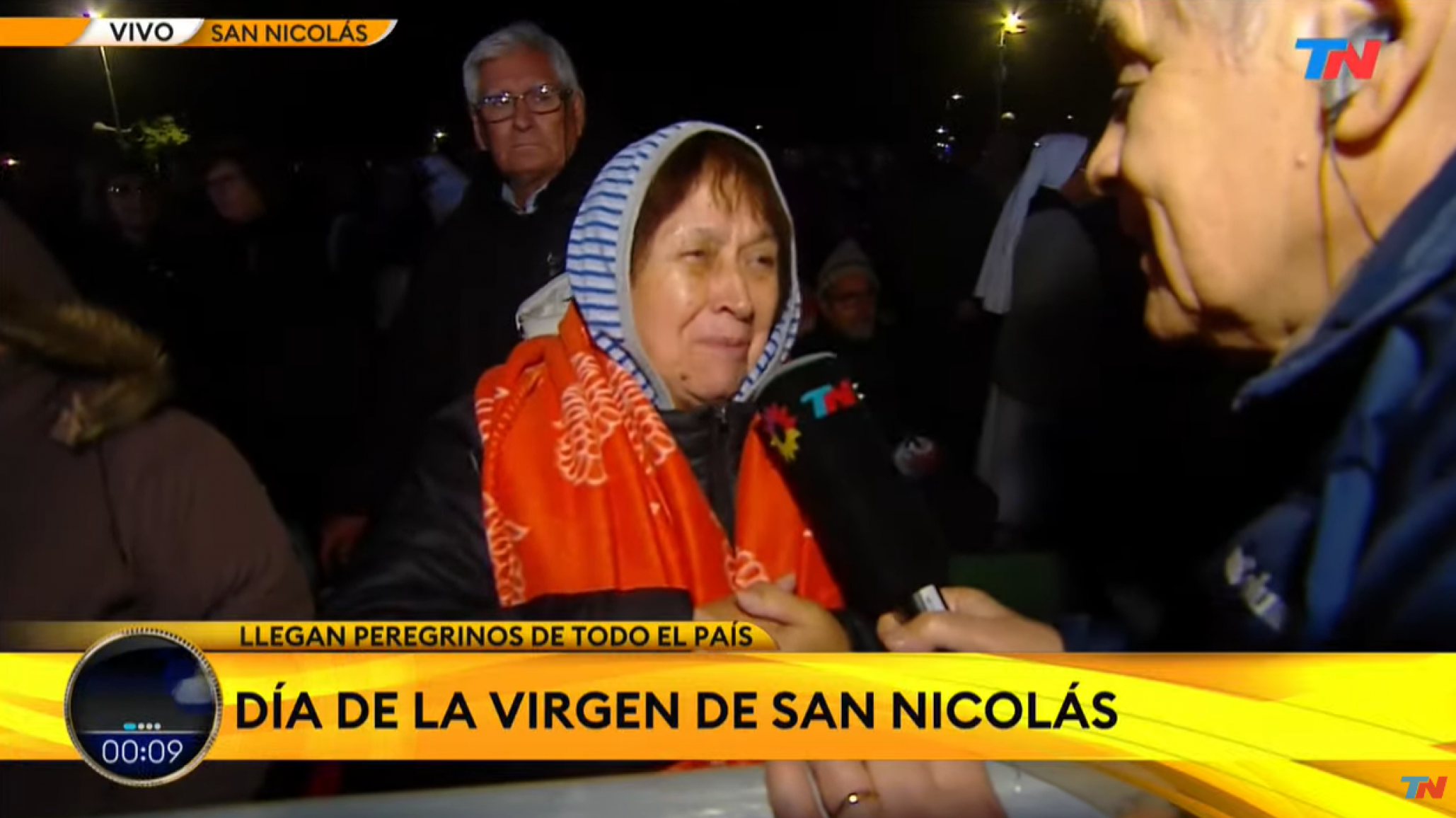 Viajó desde Comodoro Rivadavia para celebrar el Día de la Virgen en San Nicolás