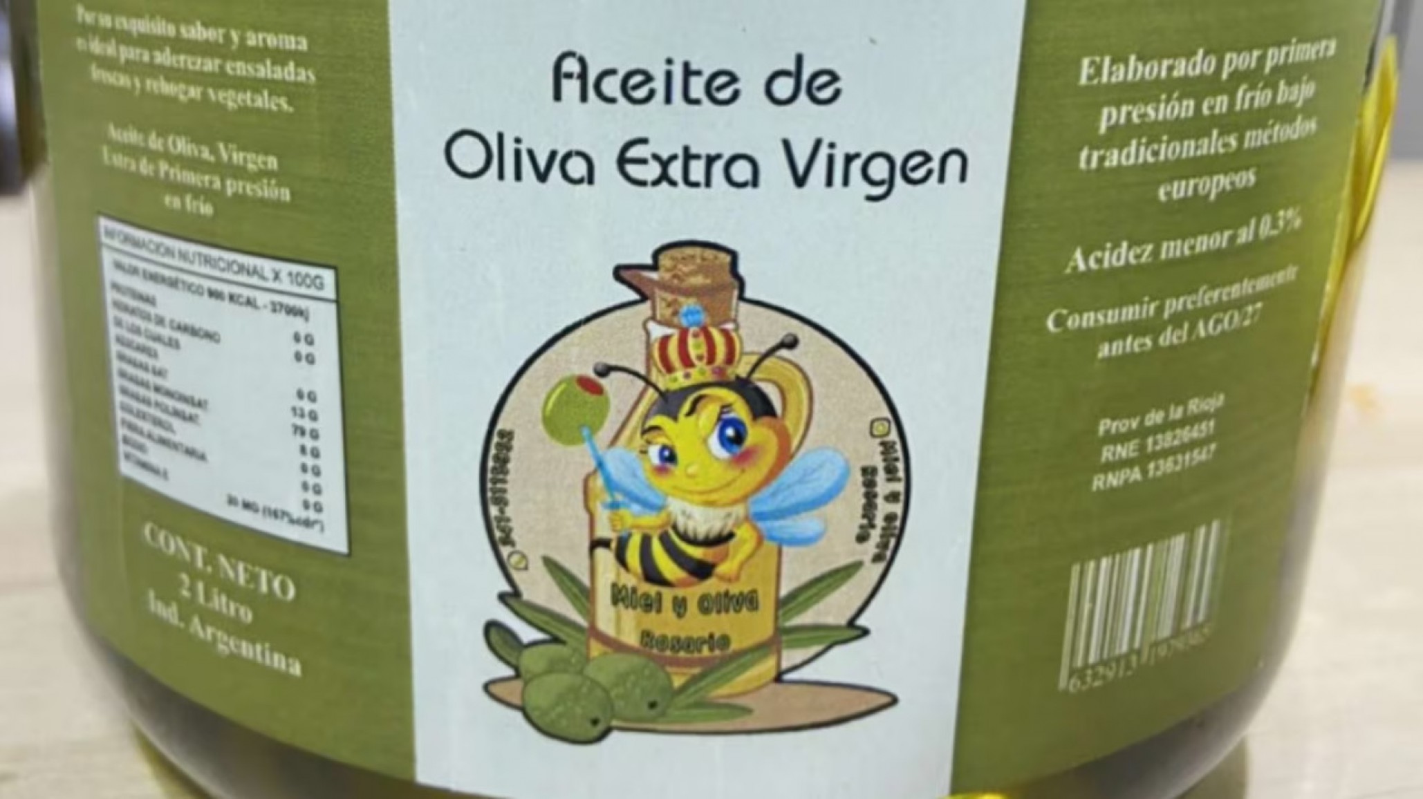 La ANMAT prohibió una marca de aceite de oliva en todo el país