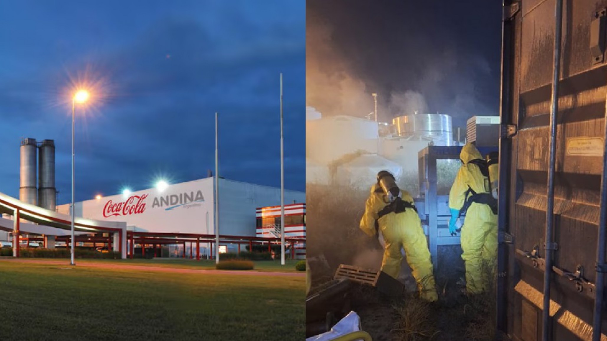 Se produjo un derrame de 5.000 litros de ácido en una planta de Coca-Cola