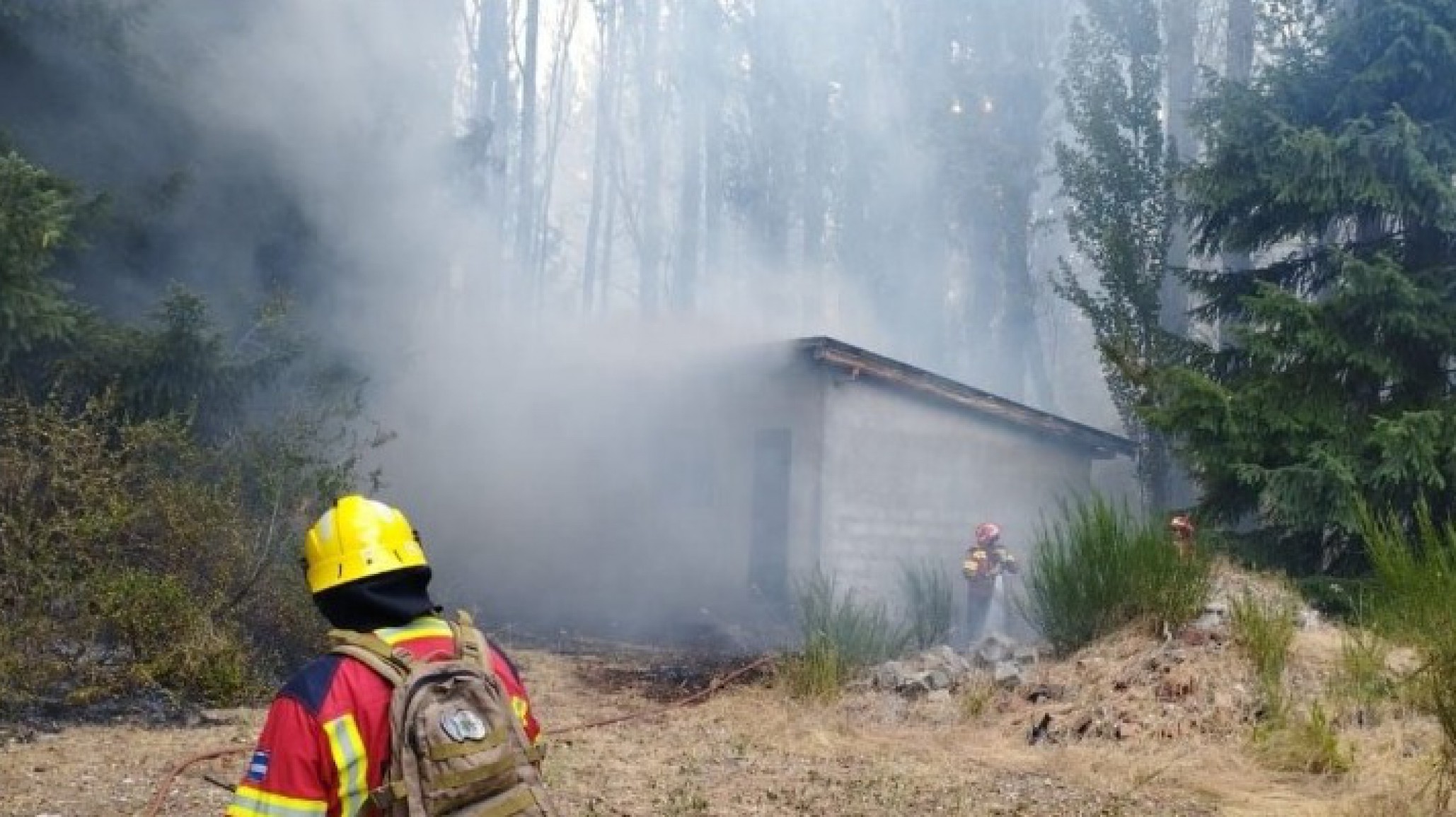 Despliegue masivo en Epuyén: 400 personas combaten el incendio forestal