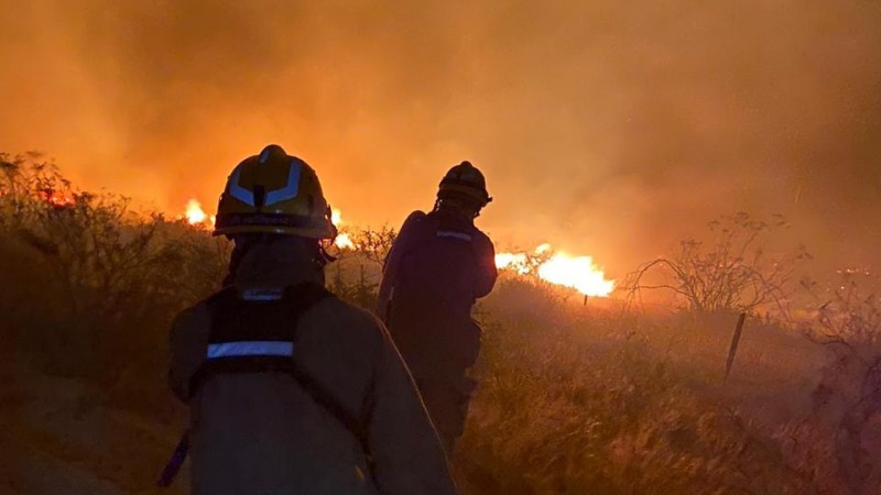 Precaución en Ruta Nacional 3: El humo reduce visibilidad en tramo Puerto Madryn - Arroyo Verde