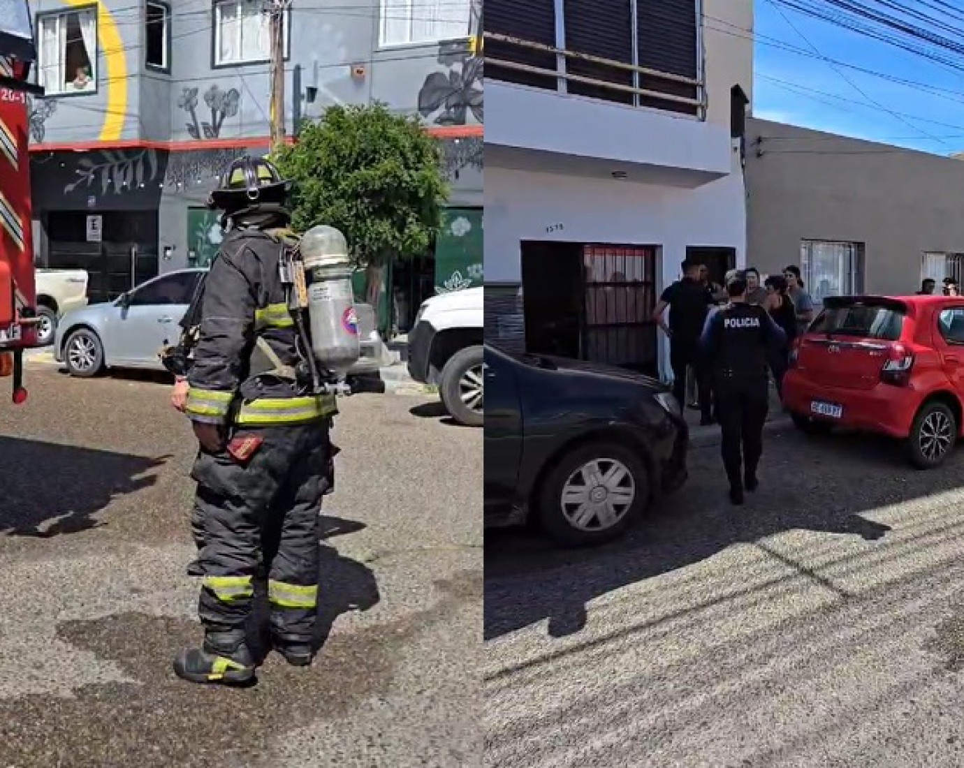 Fuego en una cama matrimonial desató un principio de incendio