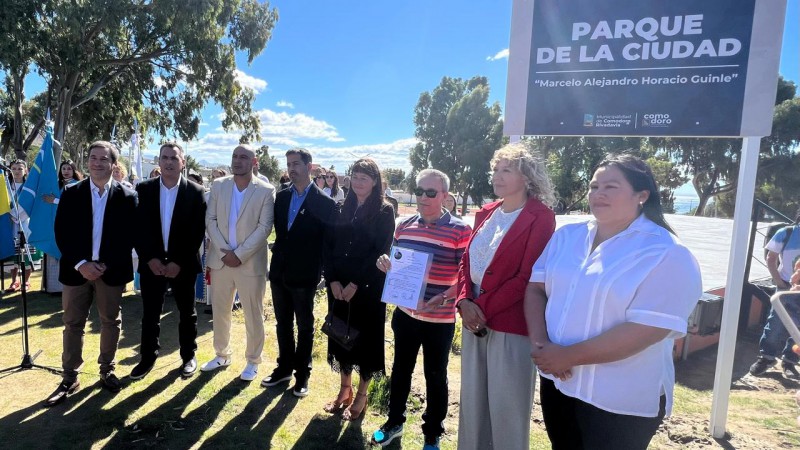 Marcelo Guinle tiene su homenaje con su nombre en el parque de la ciudad