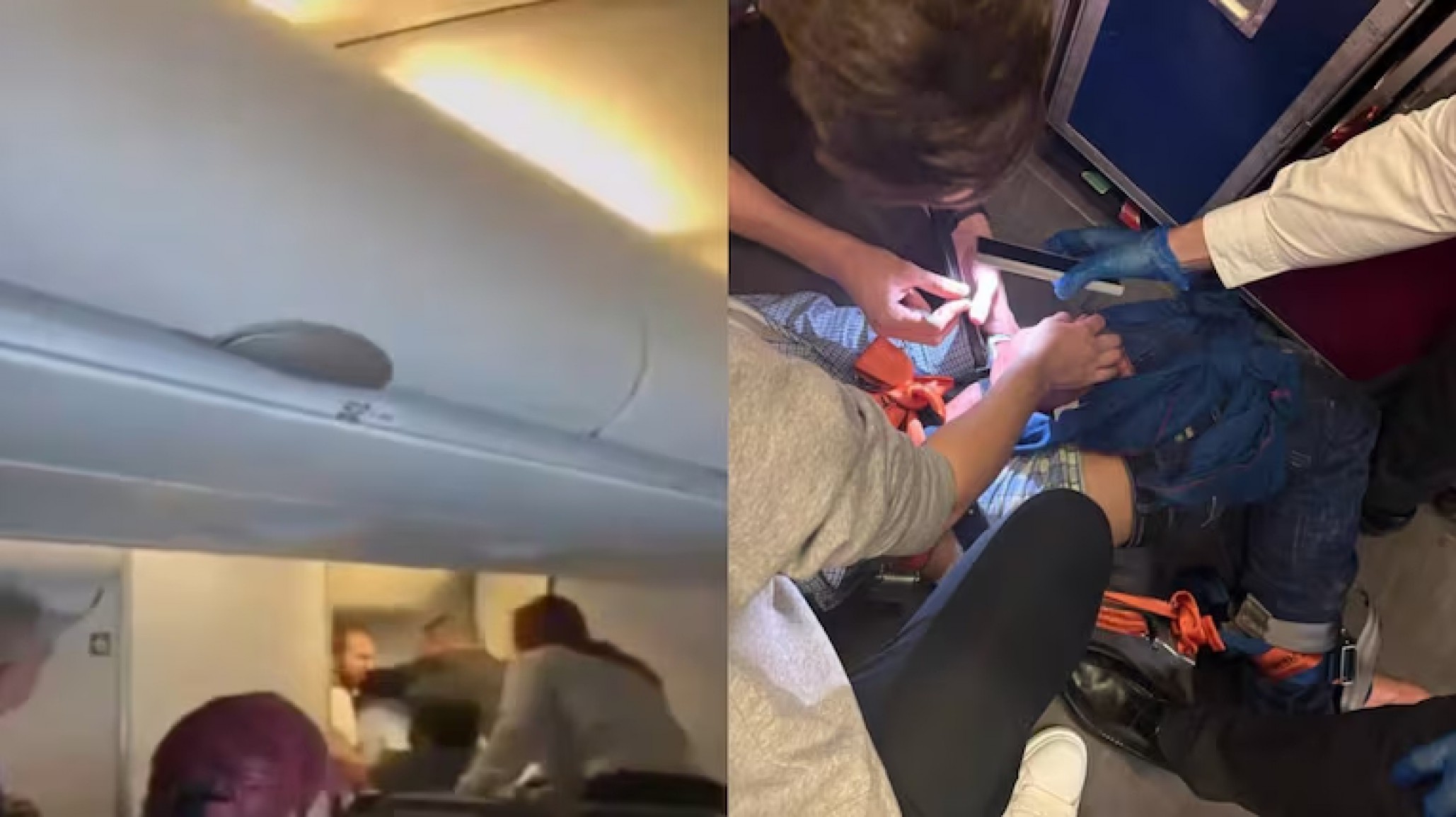 Pánico en el aire: un pasajero intentó abrir la puerta de un avión en pleno vuelo