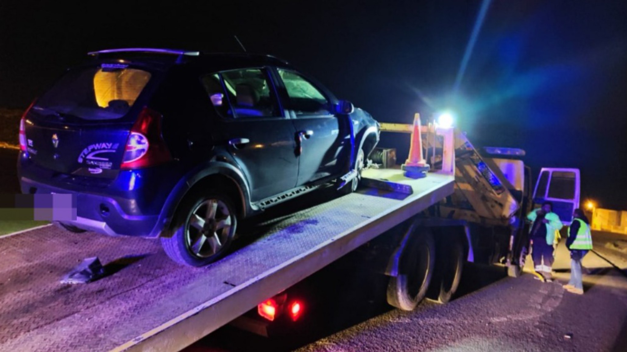 Paró en la rotonda con el auto chocado y se negó al test de alcoholemia en Comodoro