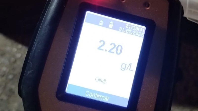 Chocó borracho contra otro auto: tenía 2,20 g/L de alcohol en sangre