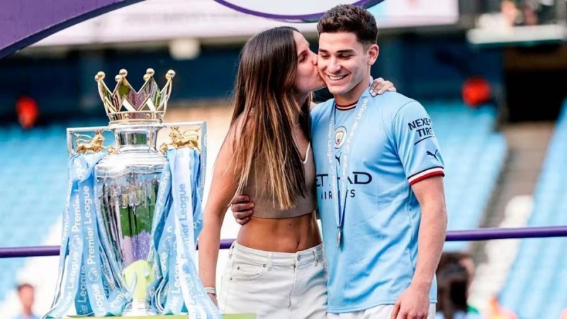 Julián Álvarez confirmó que será papá por primera vez