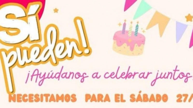 Piden ayuda para celebrar los cumpleaños de los chicos del merendero "Fundación Sí "