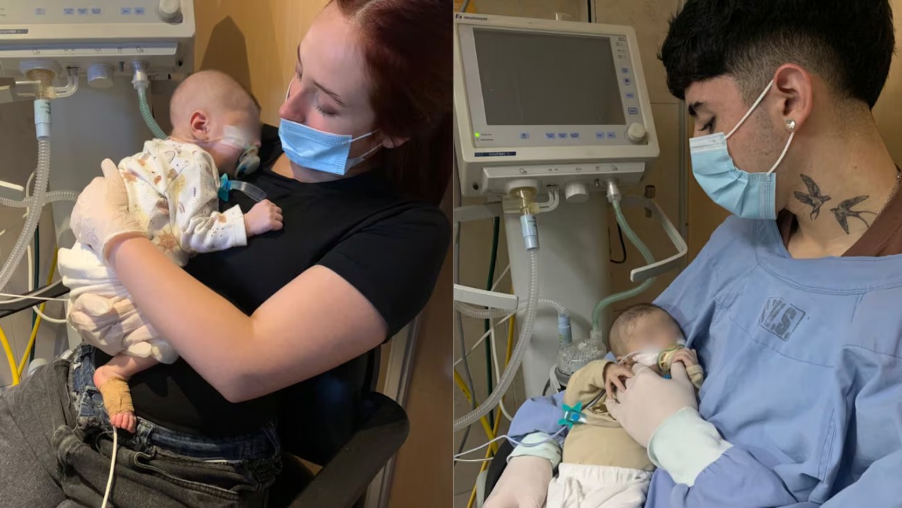 Los padres del bebé afectado por fentanilo contaminado piden ayuda