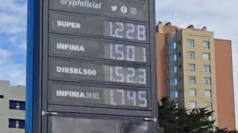 Subió el precio del combustible: estos son los nuevos precios en Comodoro Rivadavia