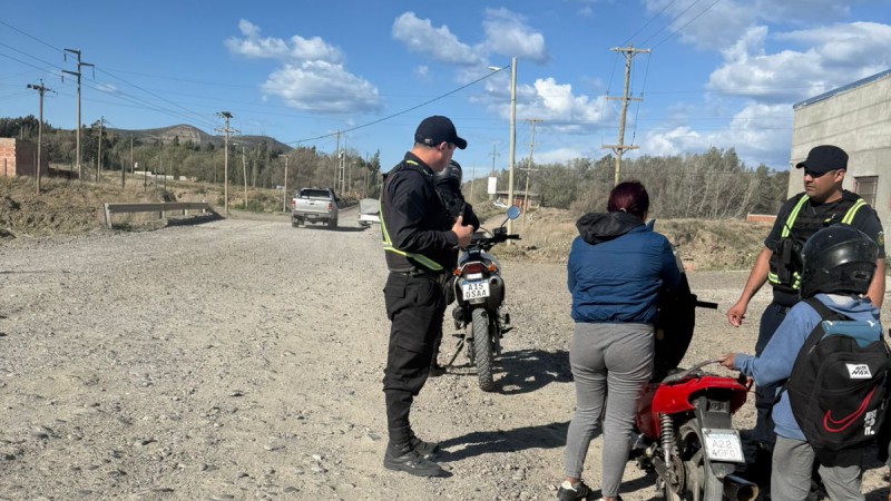 Secuestraron una moto por adulteración de patente en Cordón Forestal