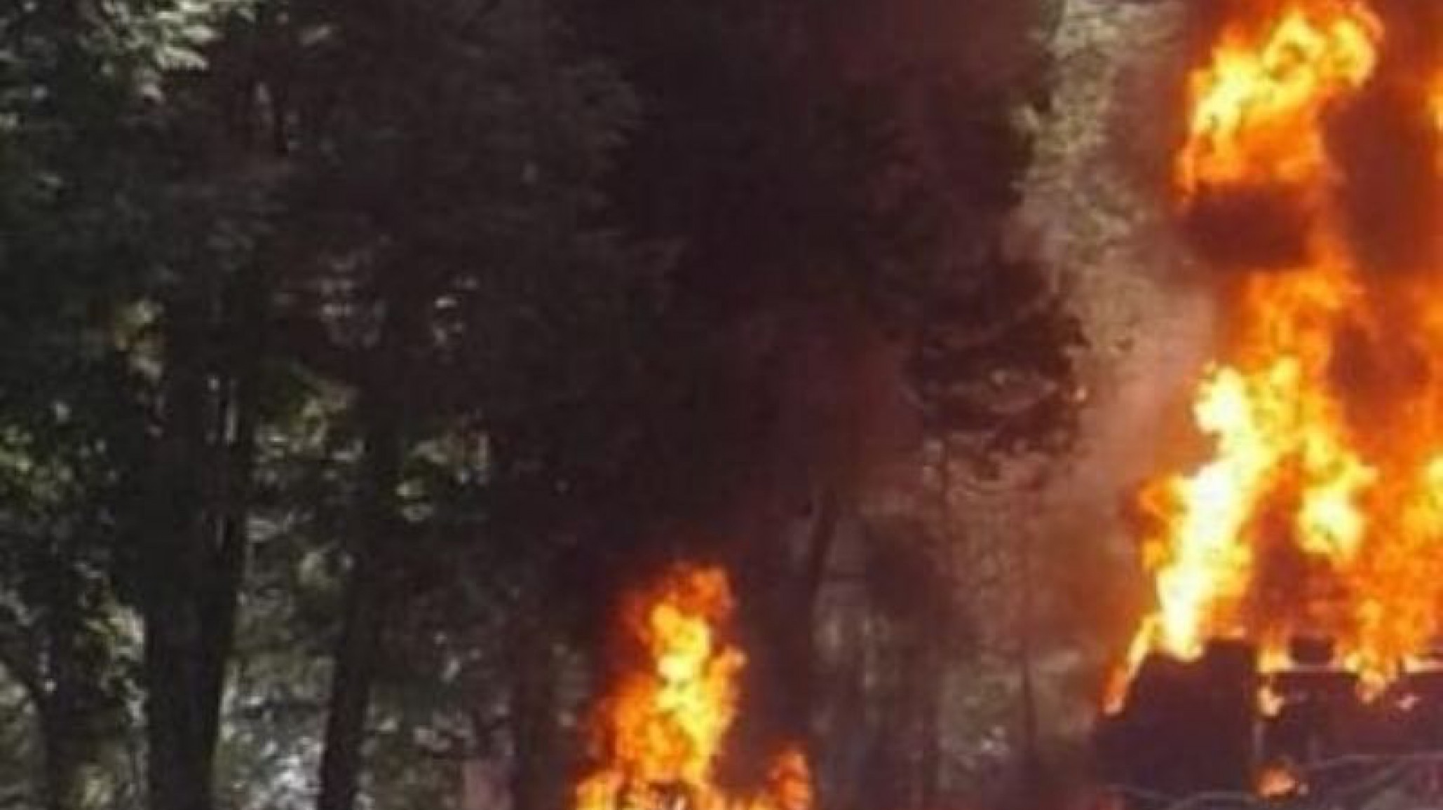 Choque fatal e incendio sobre la Ruta 40
