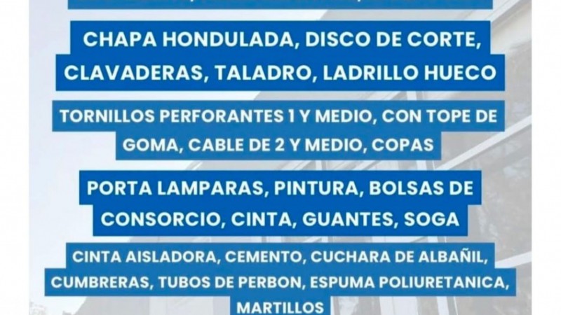 Se quedó sin techo por el temporal y pide ayuda para reconstruir su casa