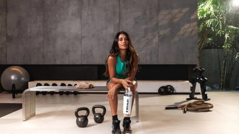 Antonela Roccuzzo lidera la campaña de un nuevo producto en el mundo fitness