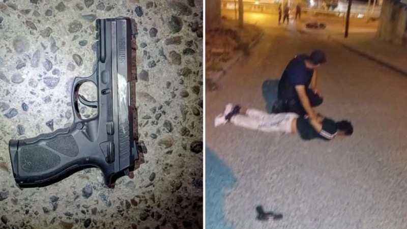 Tiros en plena calle: un motociclista disparó contra un grupo de menores y fue detenido tras una persecución