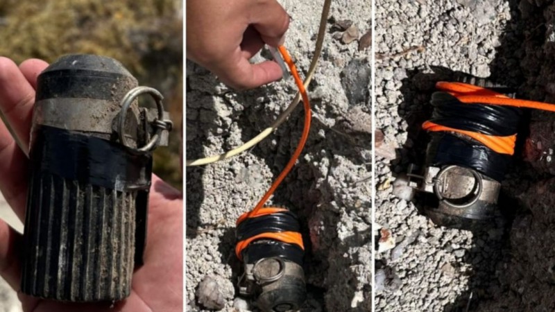 Encontraron una granada activa en Caleta Córdova