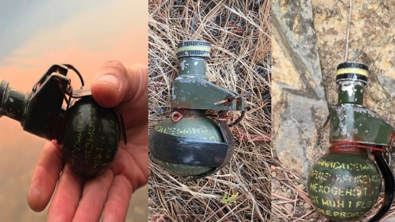 Susto en Epuyén: Un buzo encontró una granada de mano en la "playa escondida"