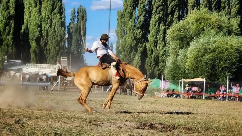 Todo listo en Gualjaina para la Fiesta del Jinete y el Folclore