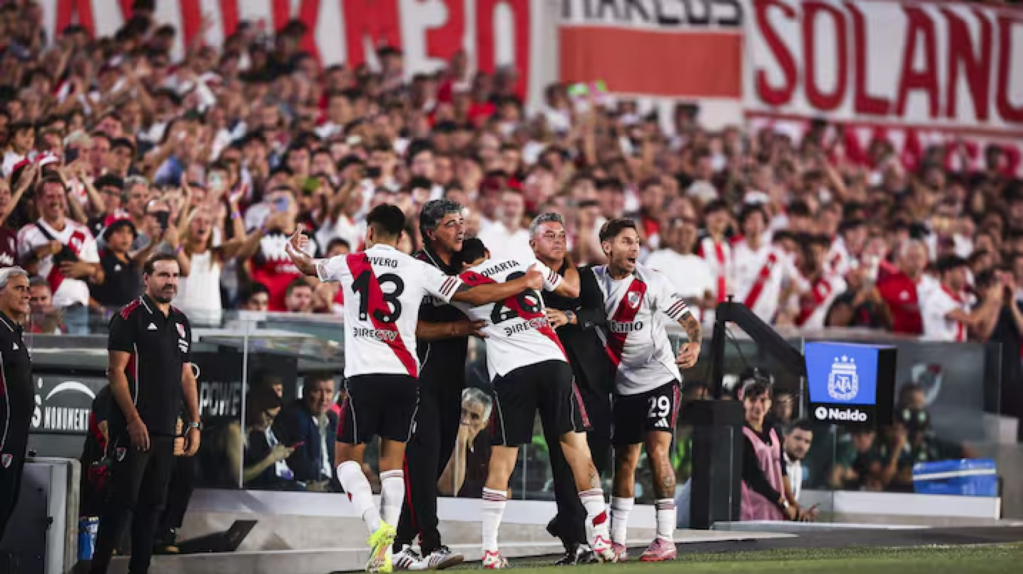 En la despedida de Marcelo Gallardo, River le ganó 3 a 1 a Banfield