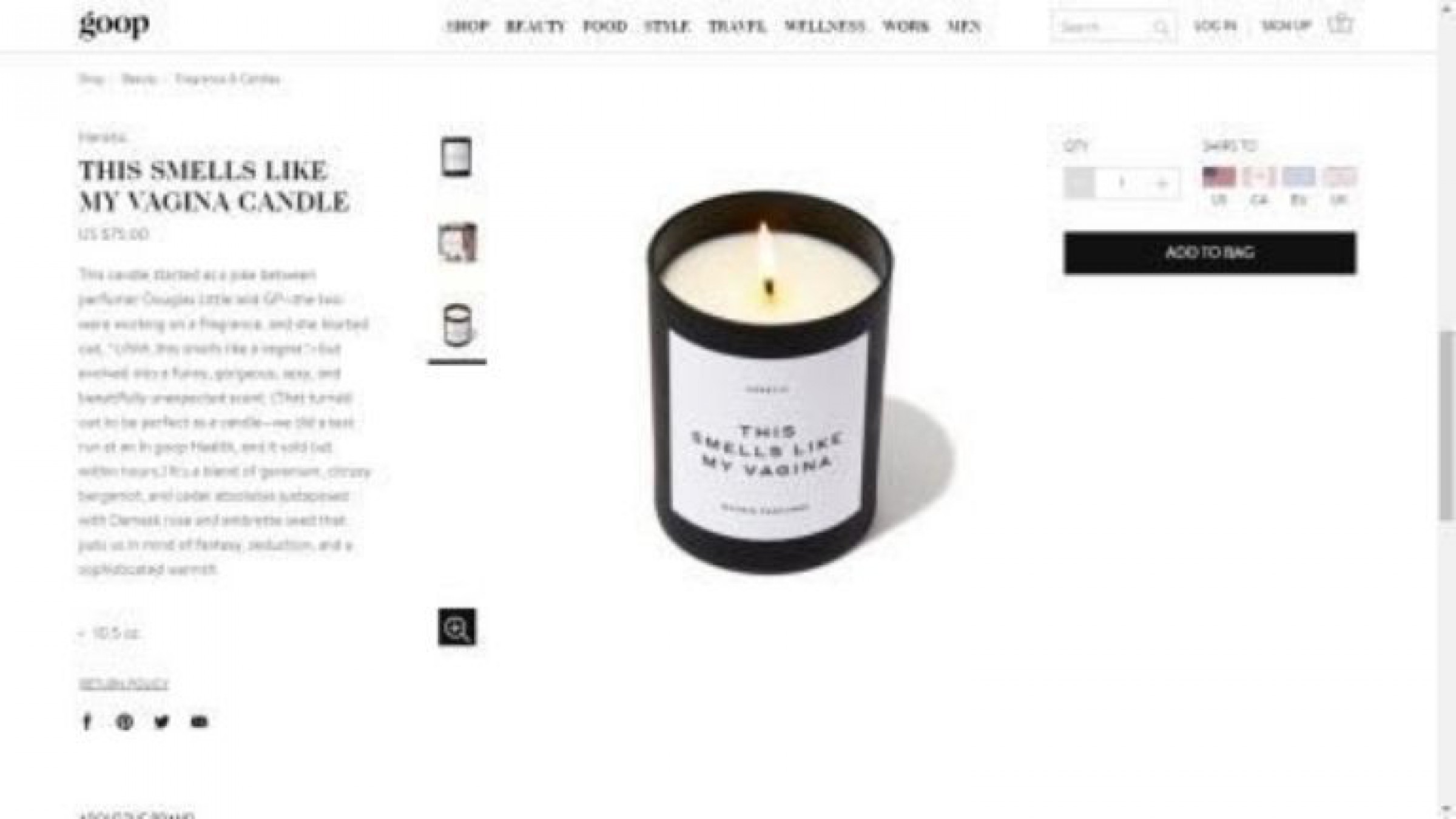 ¡Increíble! Gwyneth Paltrow lanzó un producto cotidiano con olor a su vagina