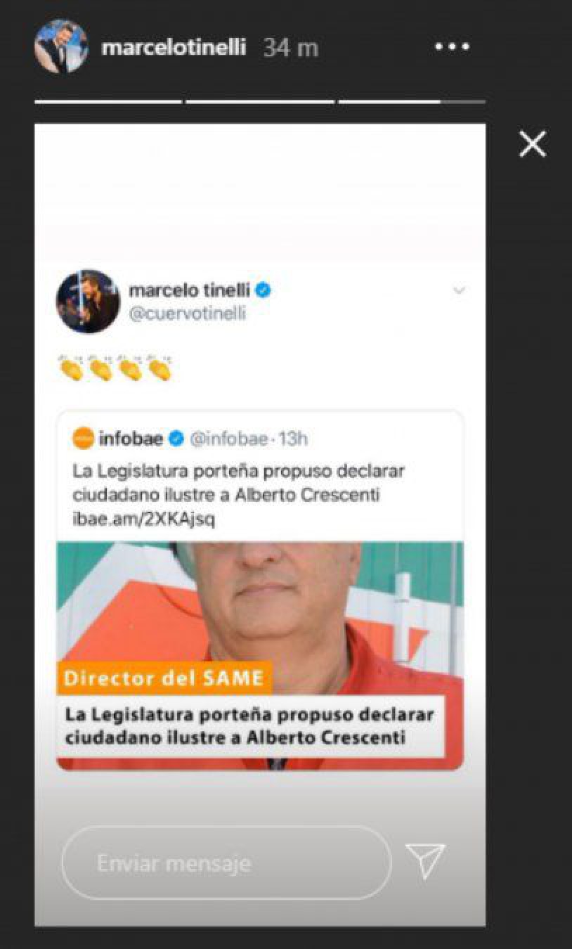 Marcelo Tinelli celebró la propuesta para que Alberto Crescenti sea ciudadano ilustre