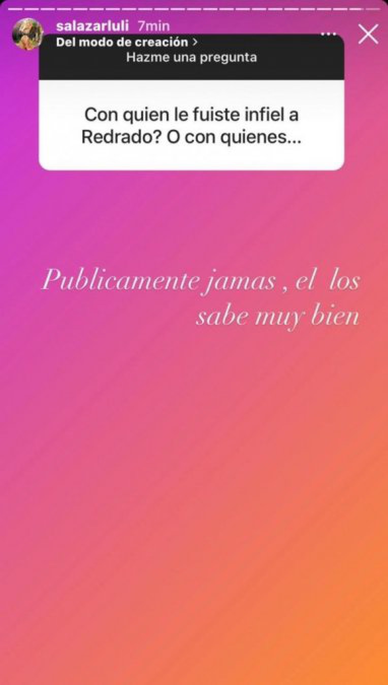 Luciana Salazar confesó que le fue infiel a Martín Redrado