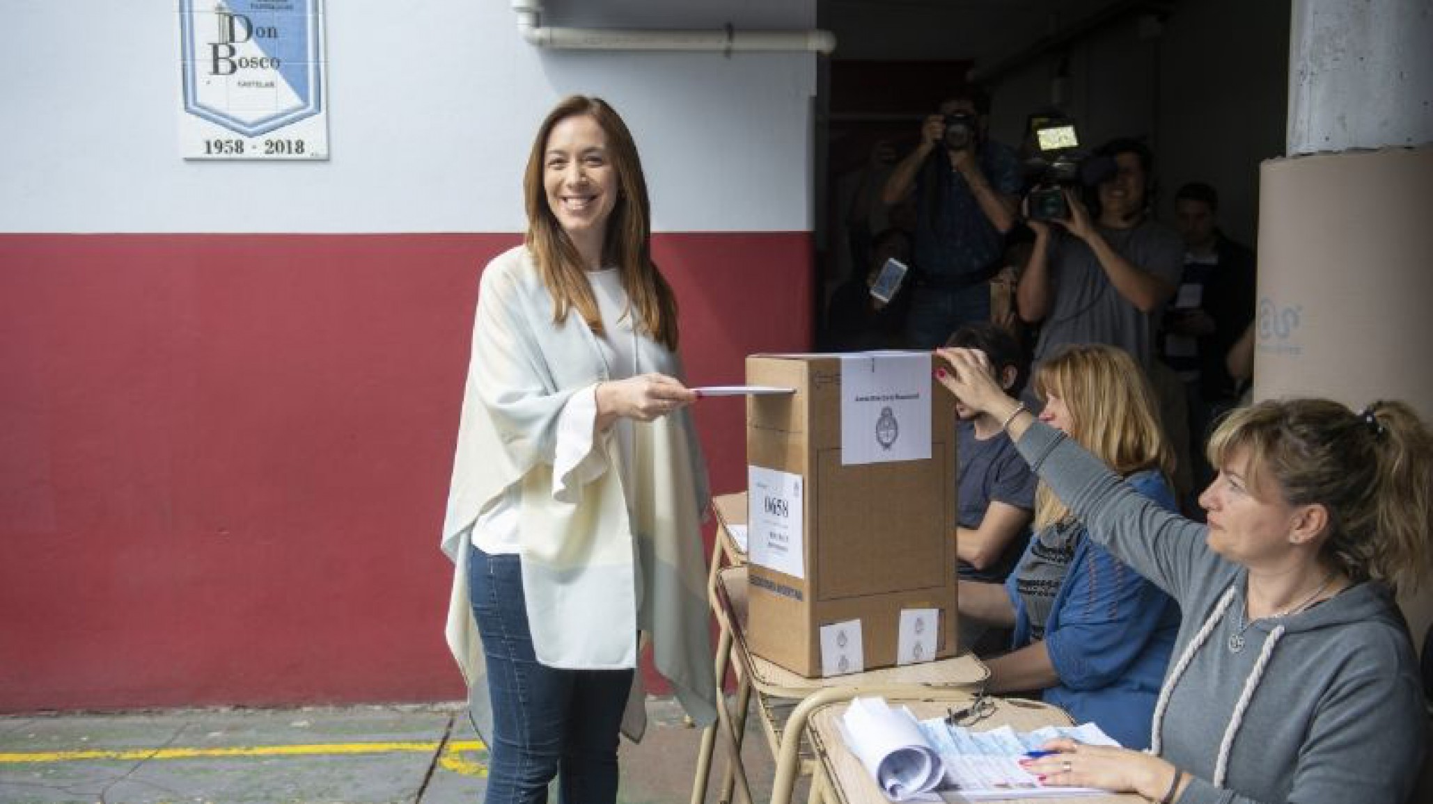 Votó María Eugenia Vidal y dijo que “siempre hay esperanza”