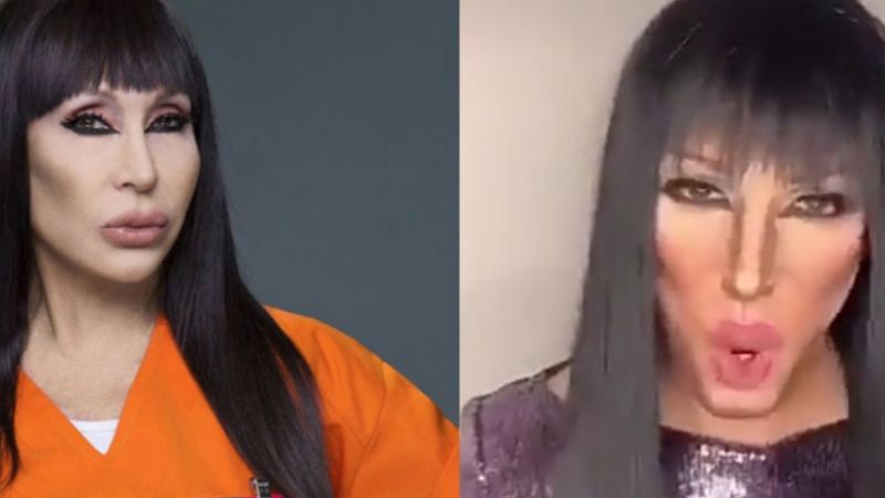 Moria Casán sorprendida con su doble y es ¡un hombre!