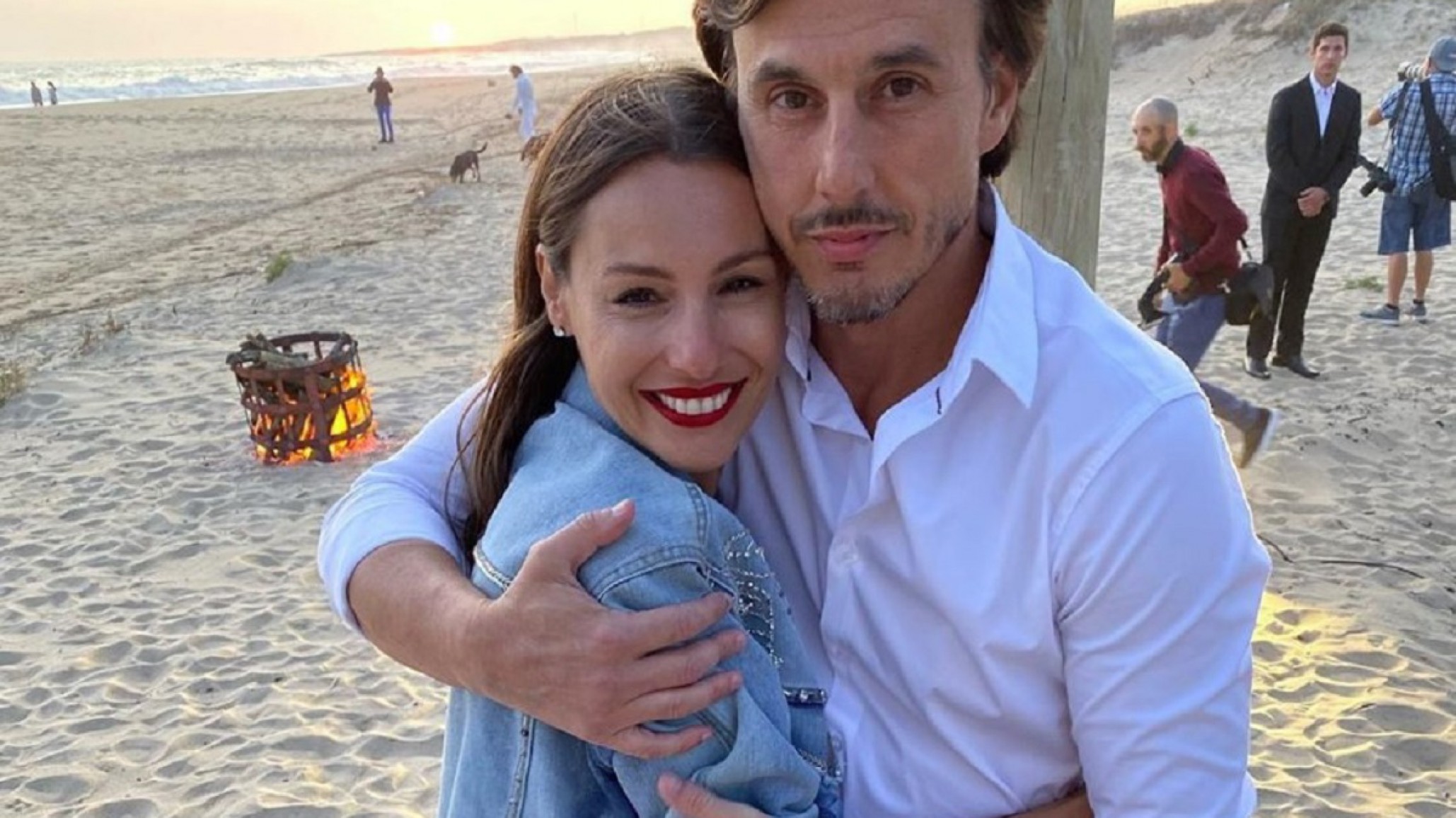 Pampita orgullosa: su marido llevó lavandina a una villa