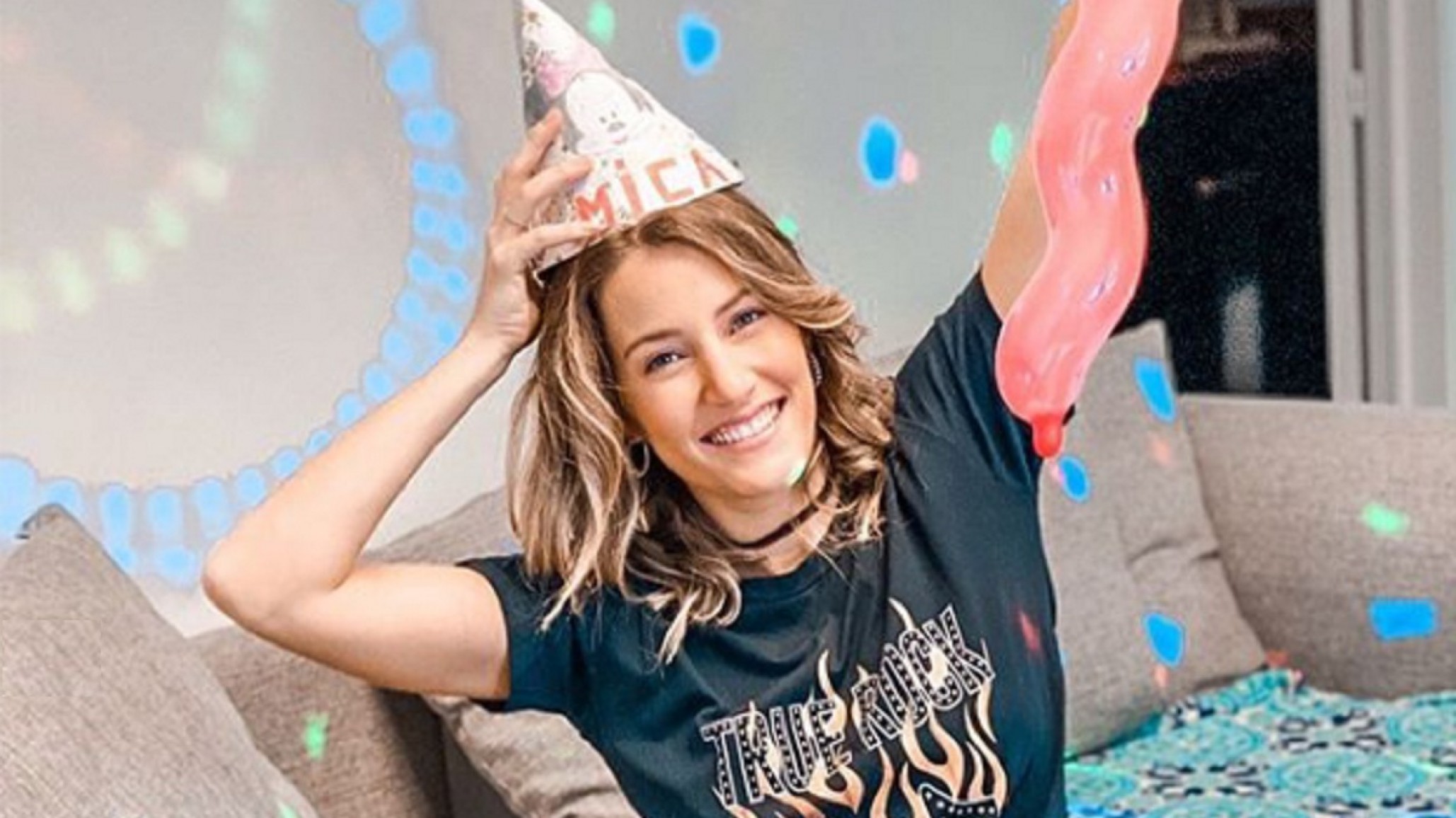 Mica Viciconte y un cumpleaños distinto en cuarentena
