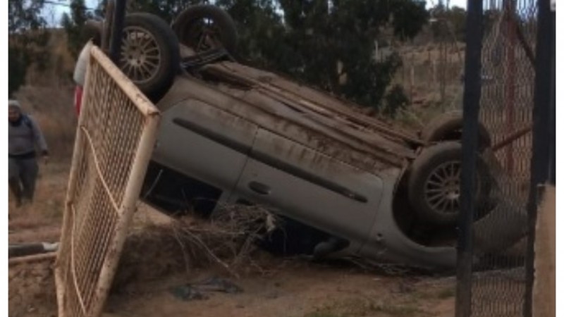 ¿Schumacher? conductor volcó en el Cordón Forestal y el test de alcoholemia le dio 1.99 de alcohol en sangre