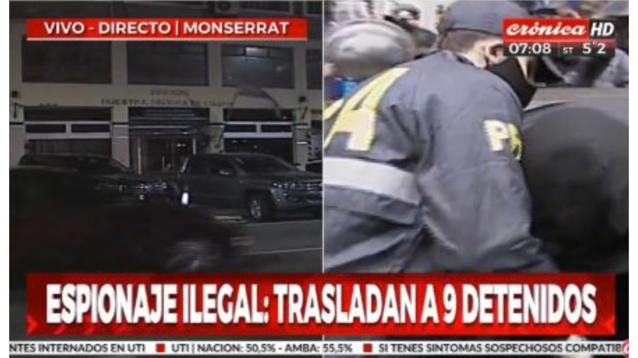 Hoy declararán 9 de los detenidos por la causa de espionaje ilegal