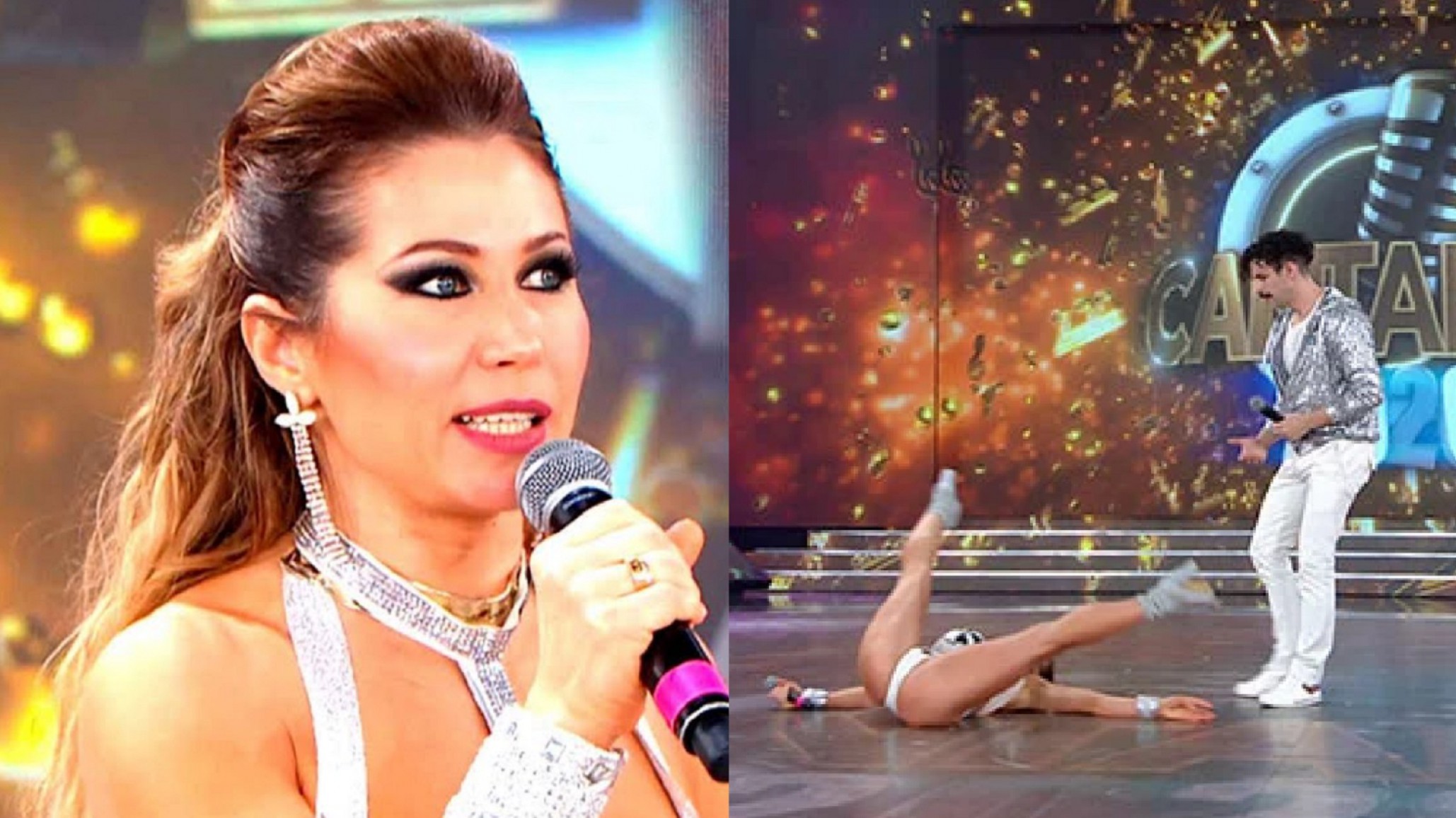 Adabel Guerrero terminó en el piso al intentar hacer una pirueta y estalló Twitter