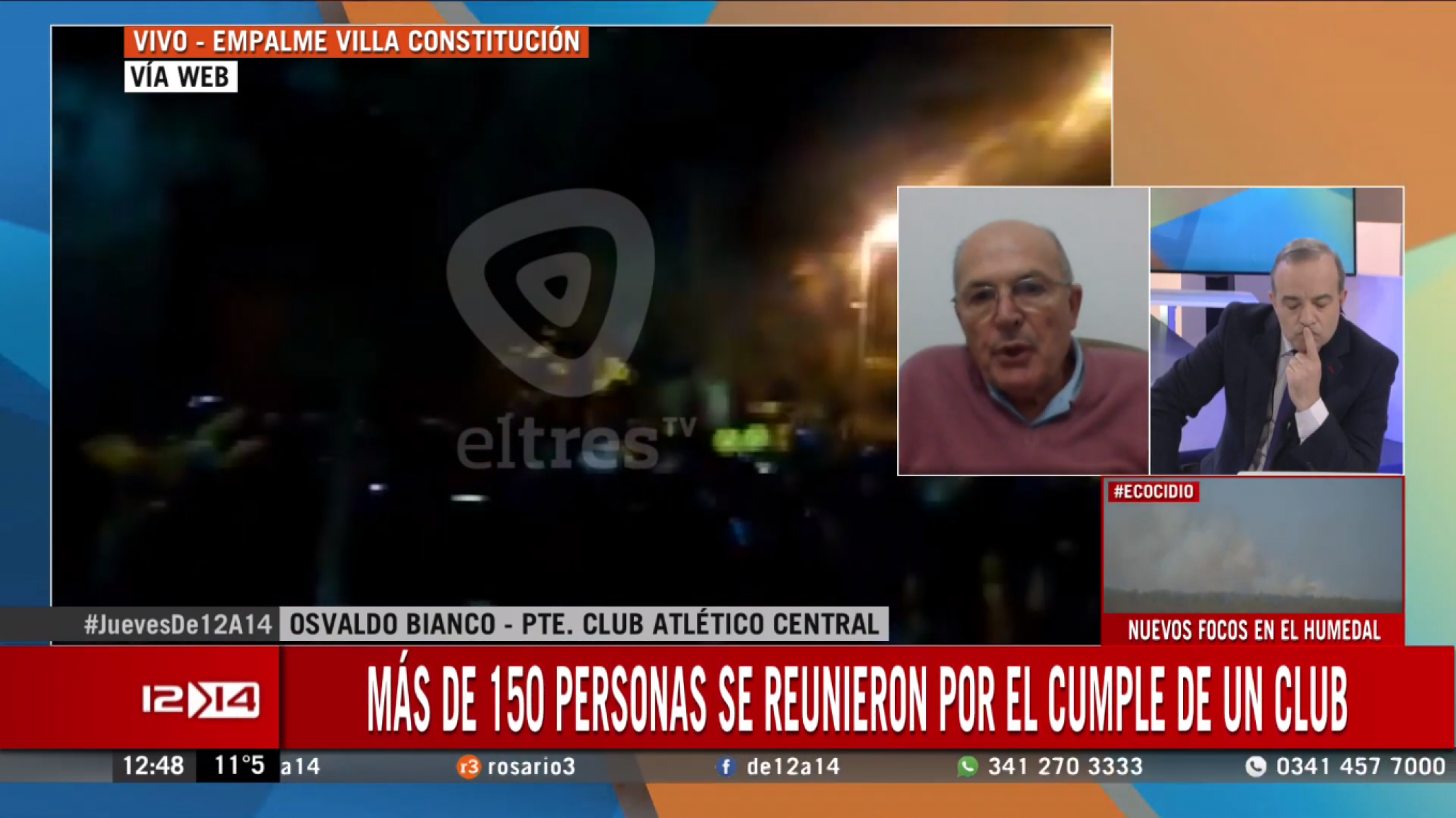 Hinchas festejaron los 100 años del club y el presidente dice que no sabía