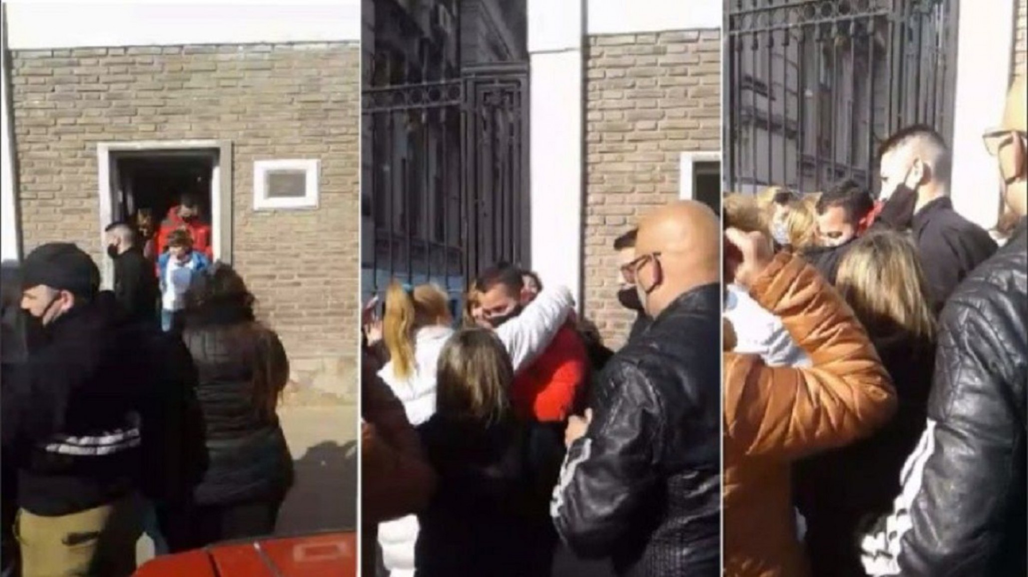 Liberan al policía que mató a dos ladrones, una multitud lo recibió con aplausos